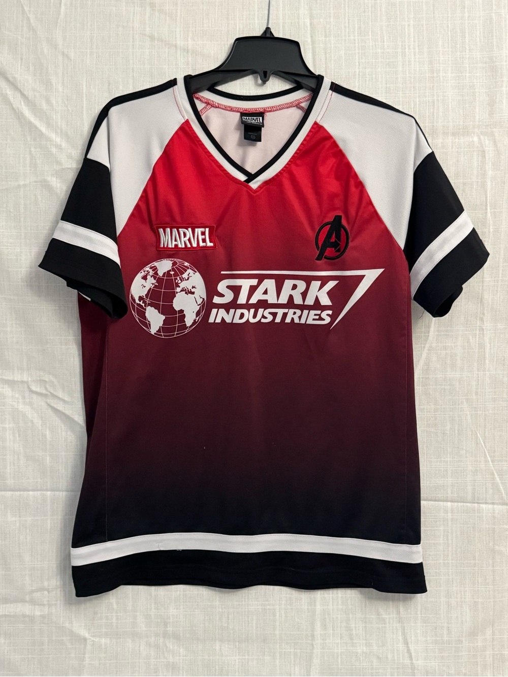 Marvel Our Universe Stark Industries Gradient Jersey Iron Man 63 Size L
